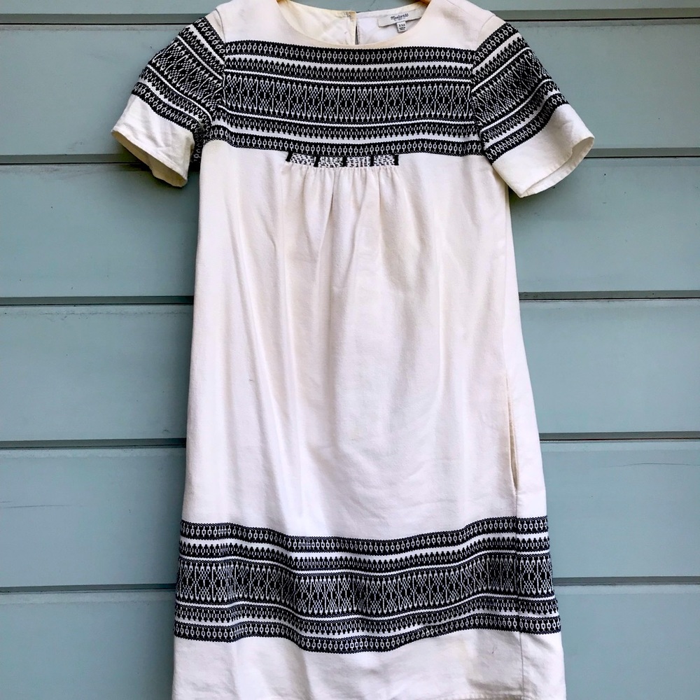 Black and White Shift Dress